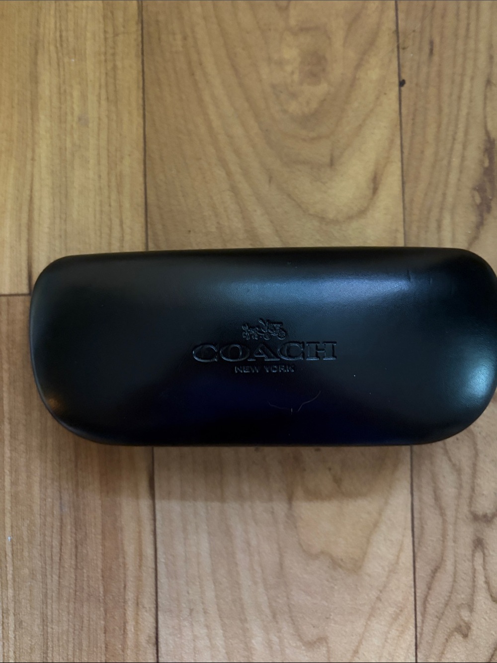 Coach Black Embossed Eyewear Case